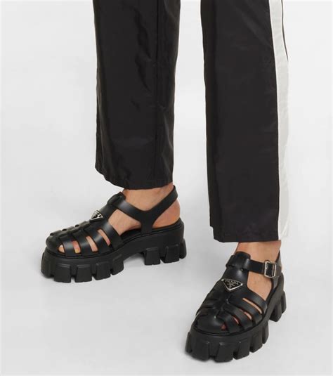 chunky prada sandals|prada platform sandals outfit.